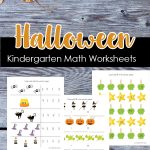 These Halloween Kindergarten math worksheets will add some spooky fun for your student. Get dot coloring pages, writing, counting worksheets and more.