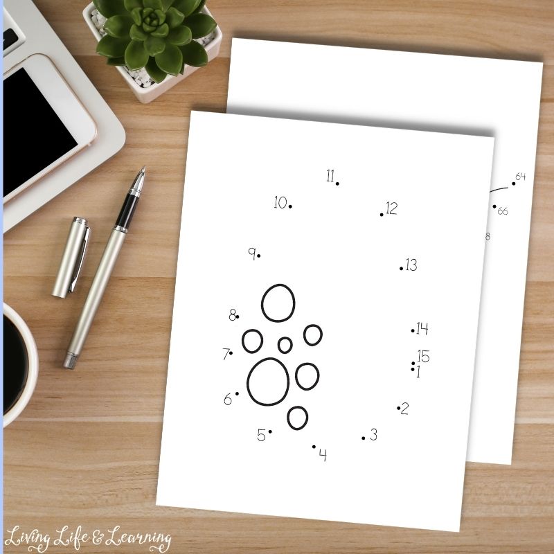 Dinosaur Connect the Dots Printable