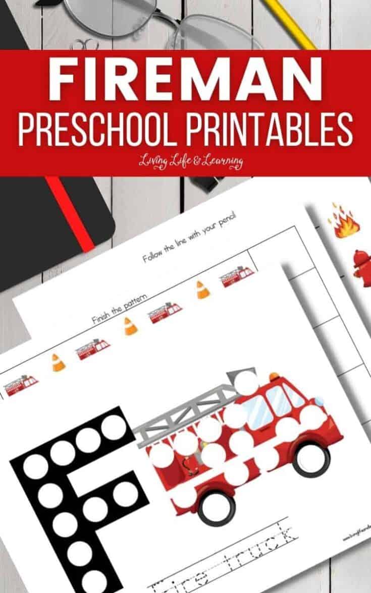 Fireman Preschool Printables