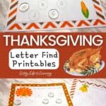 Thanksgiving Letter Find Printables
