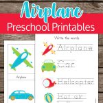 Airplane Preschool Printables