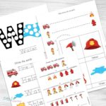 Fireman worksheets for preschool