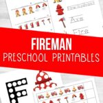 Fireman worksheets for preschool