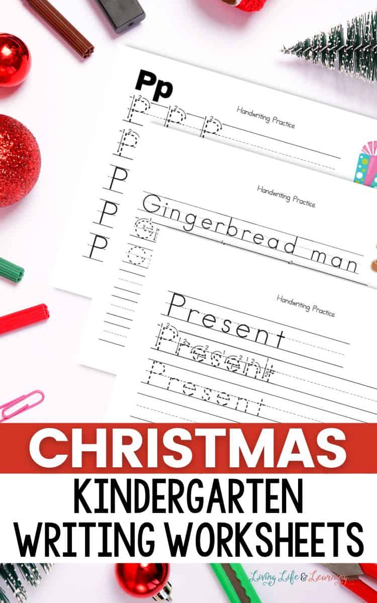 Christmas Kindergarten Writing Worksheets