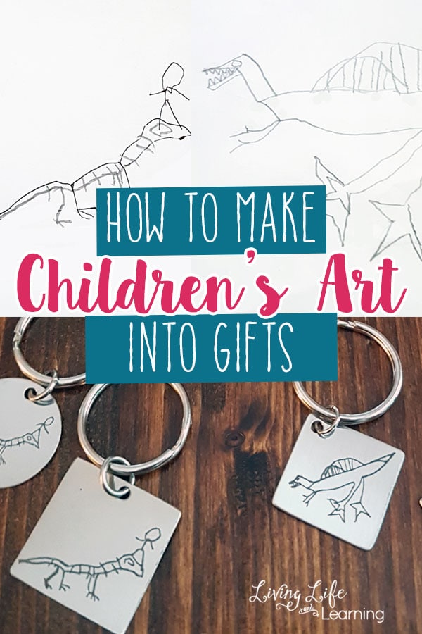 How to Make Children's Art into gifts, 4 creative ways to give gifts that mean something for family members and friends or to preserve your memories.