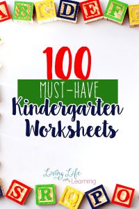 A mega list of 100 kindergarten worksheets and printables to use with your child or classroom.