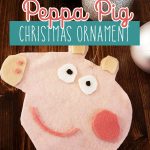 Create your own Peppa Pig Christmas Ornament, your favorite little pig from the TV show your child loves, share Christmas morning with your favorite pig.