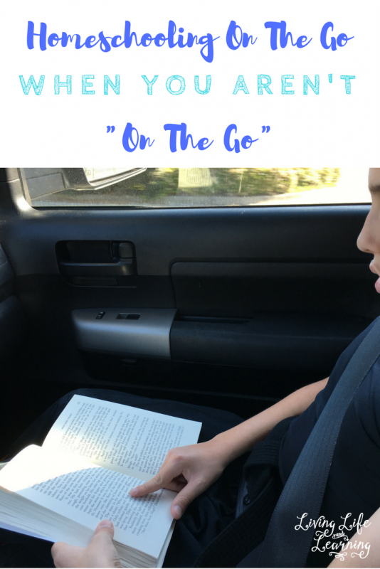 Homeschooling On The Go When You Aren't "On The Go". Wash, Rinse, and Repeat. That's what our days are like at home. They can get boring. How do we fix it?
