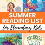 collage of Summer Reading List for Elementary Kids