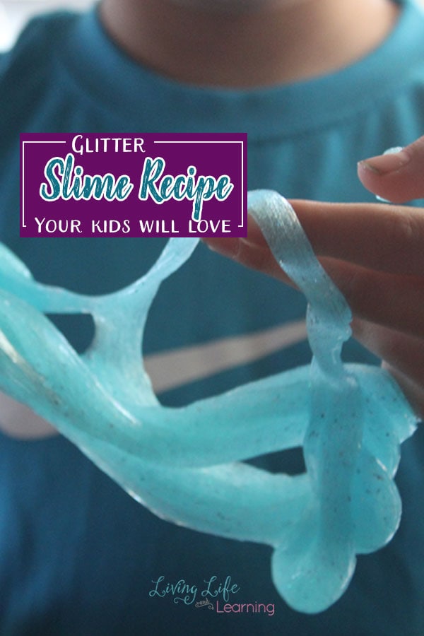 Want to create your own science experiment with a sensory experience? Try this glitter slime recipe your kids will love it and thank you for it.