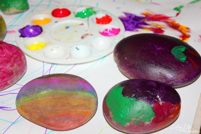 rock painting activity for kids