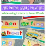 We love finding different ways for fine motor skills practice, especially for preschoolers because they help with prewriting.
