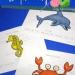 Parts of Ocean Animals Worksheets