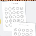 Two Summer Kindergarten Math Worksheets on a table