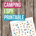 Camping is a wonderful memory maker, bring it into your homeschool with this fun camping I spy printable and your kids won't realize they're learning.