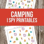 Camping I Spy Printables