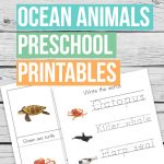 Sea lovers will go crazy for this Safari Ltd Ocean Animals Preschool Printables to learn more about their favorite sea creatures.