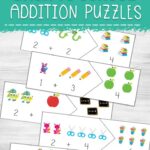 Back to school addition puzzles