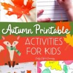 Autumn Printable Activities for Kids