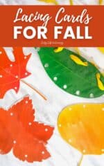 Printable Lacing Cards for Fall