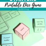 a photo of Fun Sentence Starters - Printable Dice Game