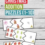 Christmas addition puzzles to have your kids adding to 10 in no time, make math fun with these cool addition puzzles in a fun Christmas theme.