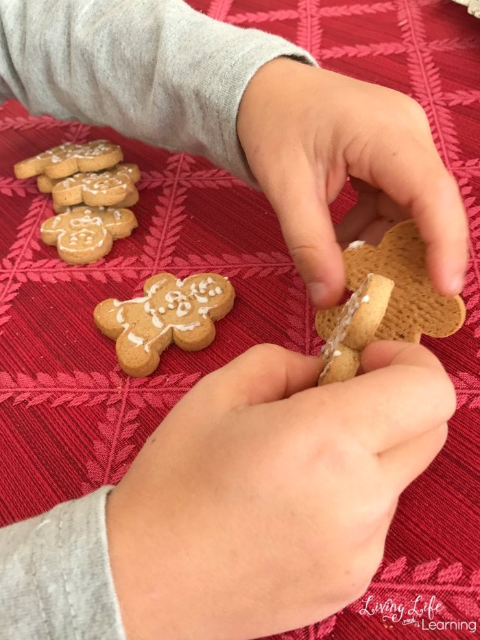  Try this creative gingerbread cookies STEM activity at home this holiday season. Fun with your holiday cookies. The kids will love it.