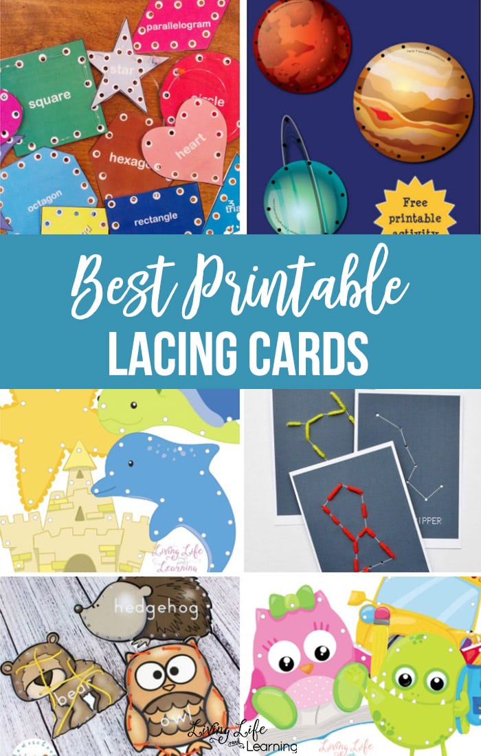 Lacing Cards are a perfect fine motor activity that is easily taken on the road or used as individual activities for kids. These printable versions make it simple to find the perfect ones for your kids! 