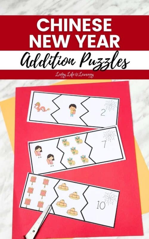 three sets of Chinese New Year Addition Puzzles on a table