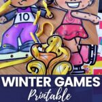 Winter Games Printable Lacing Cards