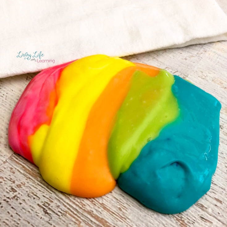 simple rainbow slime recipe