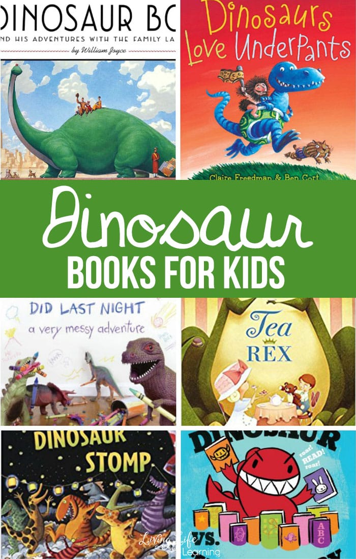 These are our favorite Dinosaur Books For Kids of any age. These bring dinosaurs back to life in fun and happy ways. These are perfect additions to any child's library or a classroom library. 