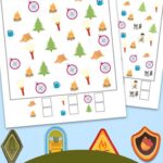 Three pages included in the Camping I Spy Printables