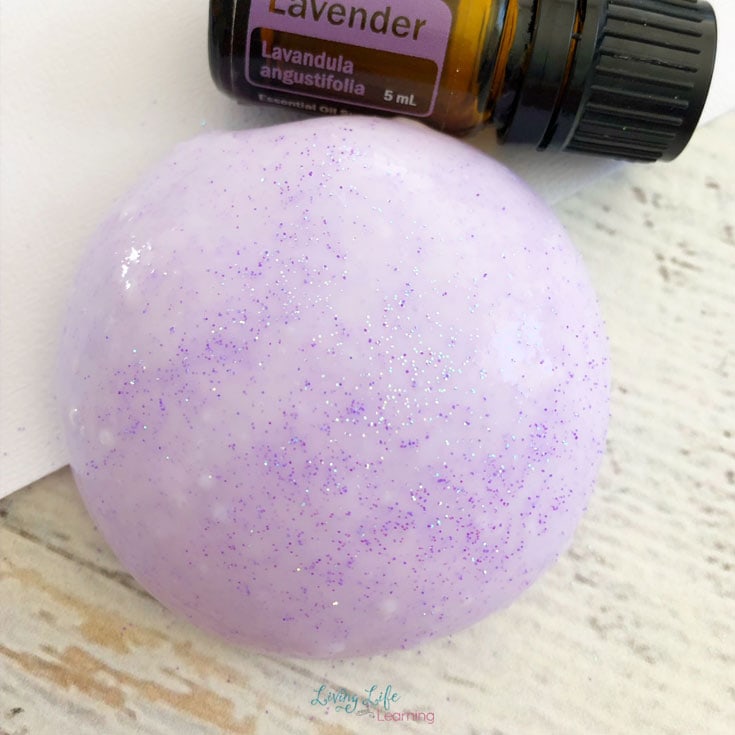 You and your kids will go crazy over this Aromatherapy Lavender Slime Recipe. Your kids will love that it is a slime that smells good and you will enjoy the calming essence that it will have on your kids!
