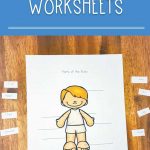 A Fun Parts Of The Body Worksheets set. This is a perfect way to teach kids all about the human body! Label the parts of the body and show your kids where they can be found on the body.