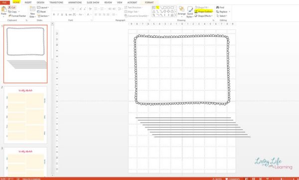How to Make a Printable in PowerPoint - Writing Worksheet