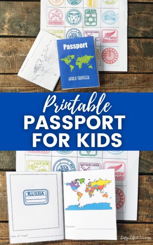 Printable Passport for Kids: Explore the World from Home