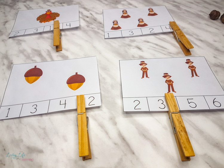 Thanksgiving Counting Cards