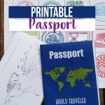 Use this printable passport for kids as you "visit" countries around the world so they can stamp their passport just like a real world traveler. Learning about geography and world cultures can be a blast and keep track by adding printable passport stamps to it. Get it now!