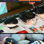 Penguin Rock Painting for Kids