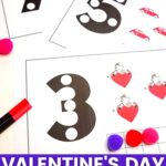 Valentine's Day Counting Mats