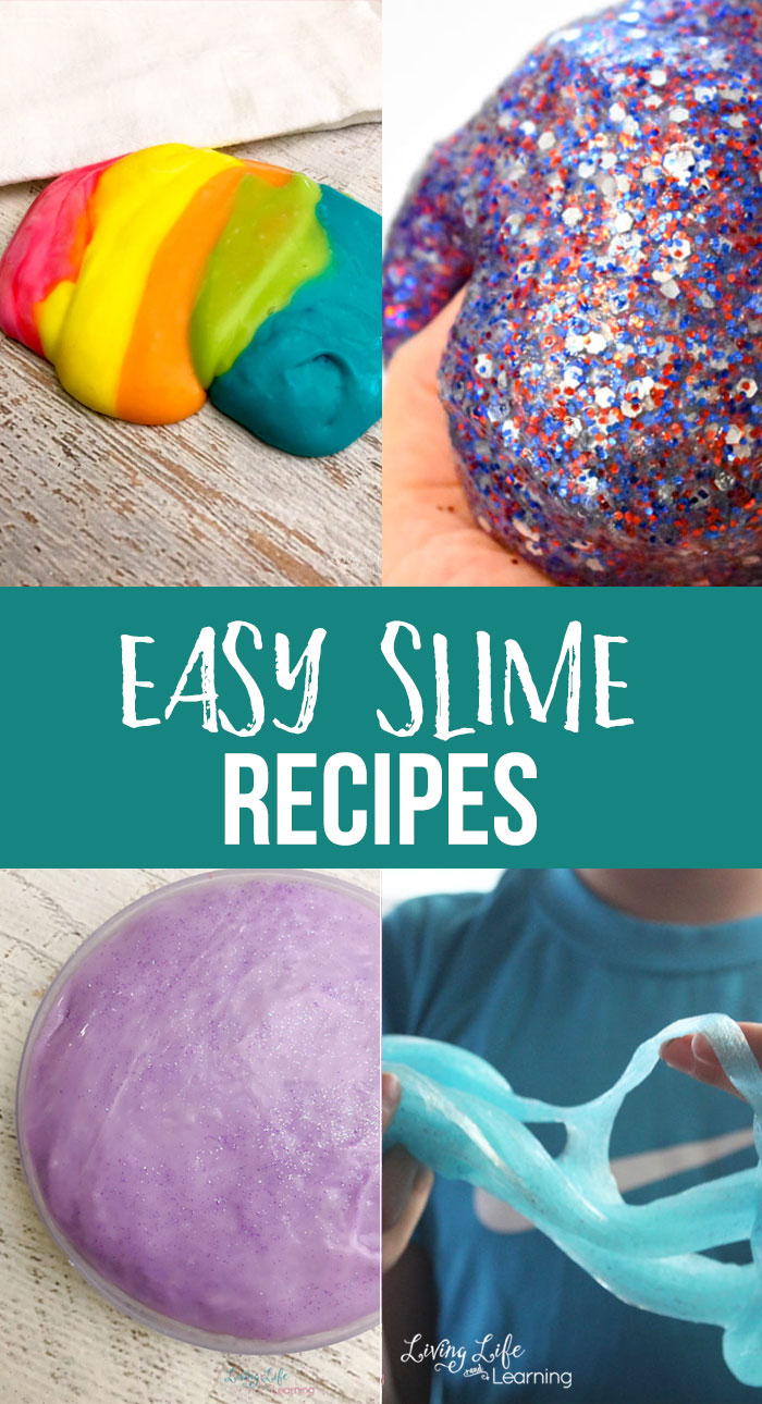 Kids love slime. All you need are some easy slime recipes and a little bit of time. It's a messy, sticky, fun activity that can be used in so many ways.