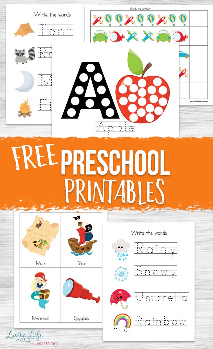 printable for preschool
