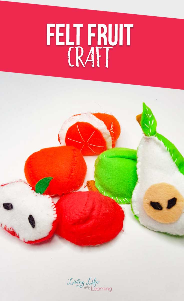 Fruit Felt Craft Ideas: Apple, Pear and Orange