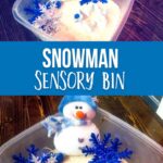 Simple Snowman Sensory Bin