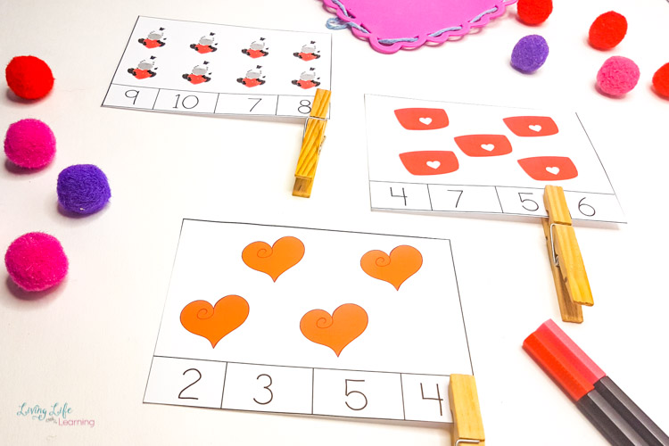 Valentine's day counting cards