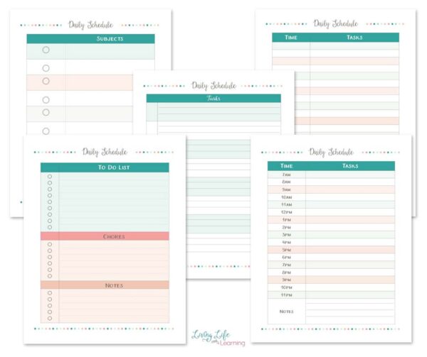 Daily Schedule Printables