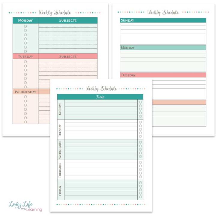 How to Create a Weekly Homeschool Schedule