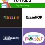 A collage of 20+ Educational Websites for Kids