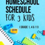 Sample Homeschool Daily Schedules for 3 Kids